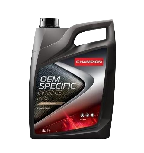 Моторное масло Champion OEM Specific 0W20 C5 RFE, 5л